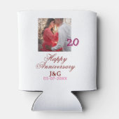 Cheers to 20 Years happy anniversary add photo dat Blikjeskoeler (Achterkant)