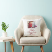 Cheers to 20 Years happy anniversary add photo dat Kussen (Stoel)