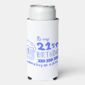 Cheers to 21! Time to Finally Drink Legally Seltzer Blikjeskoeler (Seltzer Voorkant)