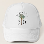 Cheers to 30 Palm Beach Tropical Birthday Trucker Pet (Voorkant)
