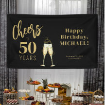 Cheers to 50 years black gold 50th birthday party