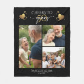 Cheers to 50 Years Multi-Photo Fleece Blanket Deken (Voorkant)