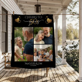 Cheers to 50 Years Multi-Photo Fleece Blanket Deken