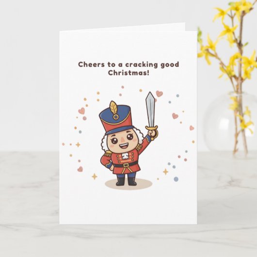 Cheers to a Cracking Good Christmas Cute Puchi  Kaart (Gele Bloem)