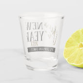 Cheers To A New Year - Customize (Any Event) Shot Glas (Achterkant)