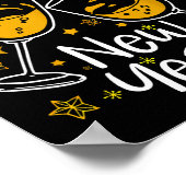 Cheers To A New Year Eve Party Countdown Happy New Poster (Hoek)