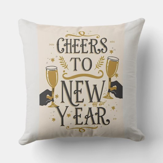 Cheers to a new year kussen (Achterkant)