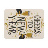 Cheers to a new year magneet (Horizontaal)