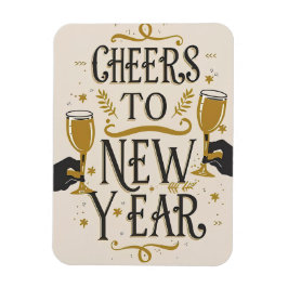 Cheers to a new year magneet