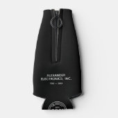 Cheers to ANY YEAR Business Anniversary Logo Flesjeskoeler (Achterkant)