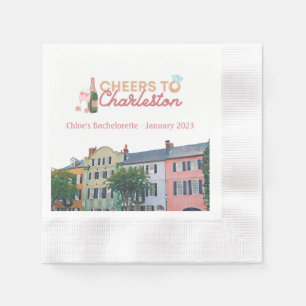 "Cheers to Charleston" Bach Party Napkins Servet