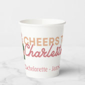 "Cheers to Charleston" Bach Party Paper Cups Papieren Bekers (Links)