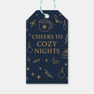 Cheers to Cozy Gift Tag Cadeaulabel