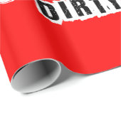 Cheers to Dirty 30 Dertigste Birthday Party Red Cadeaupapier (Rol Hoek)