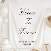 Cheers to Forever Personalized Wedding Engagement Wandkleed