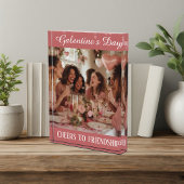Cheers to Friendship Galentine's Day Typography Fotoblokken