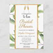 Cheers to Love Botanical Vrijgezellenfeest Party I Briefkaart (Voorkant)