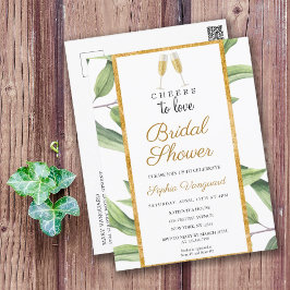 Cheers to Love Botanical Vrijgezellenfeest Party I Briefkaart