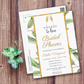 Cheers to Love Botanical Vrijgezellenfeest Party I Briefkaart