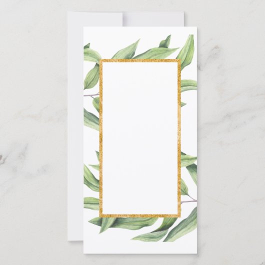 Cheers to Love Chic Champagne Botanical Wedding Save The Date (Achterkant)