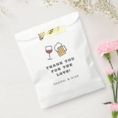 Cheers to Love Couples Wedding Shower Save the Da Bedankzakje (Gezegeld)