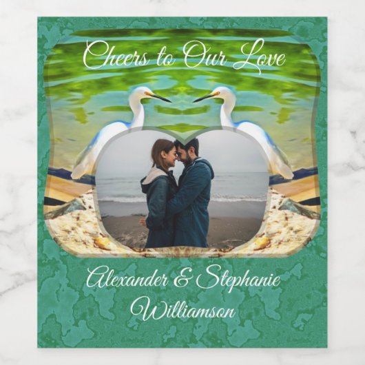 Cheers to Love Crane 0335 Wijn Etiket (Enkel label)