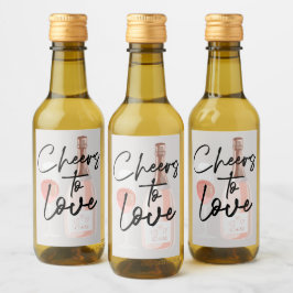 Cheers to Love Custom Vrijgezellenfeest Favor Wine Wijn Etiket