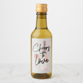 Cheers to Love Custom Vrijgezellenfeest Favor Wine Wijn Etiket (Voorkant)