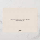 Cheers to Love Ivory Vrijgezellenfeest Roos Gold Folie Uitnodiging (Achterkant)