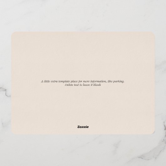 Cheers to Love Ivory Vrijgezellenfeest Roos Gold Folie Uitnodiging (Achterkant)