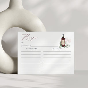 Cheers to Love Red Wine Vrijgezellenfeest Recipe K Briefkaart