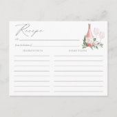 Cheers to Love Roos Vrijgezellenfeest Recipe Kaart (Voorkant)