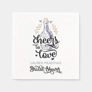 Cheers to Love Vrijgezellenfeest Napkins Servet