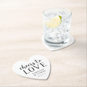 Cheers to Love Wedding Kartonnen Onderzetters (Insitu)