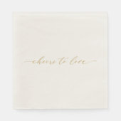 Cheers to Love Wedding Napkin Servet (Voorkant)