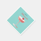 Cheers to [Name] Personalized Party Napkins Servet (Hoek)