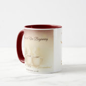 Cheers to New Beginnings | Custom Holiday Mug 2026 Mok (Voorkant links)