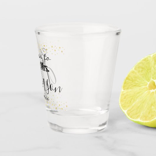 Cheers to Personalized Name Shot Glas (Rechts)