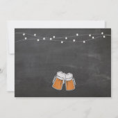 Cheers to Retirement Party Chalk Beers Invitation Kaart (Achterkant)