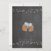 Cheers to Retirement Party Chalk Beers Invite Kaart (Achterkant)