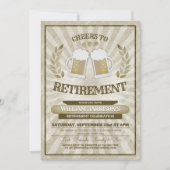 Cheers to Retirement Party Uitnodigingen (Voorkant)