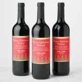 Cheers to Robert: Custom Holiday Wine Labels! Wijn Etiket (Flessen)