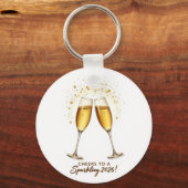 Cheers to Sparkling 2026 Keychain (Voorkant)