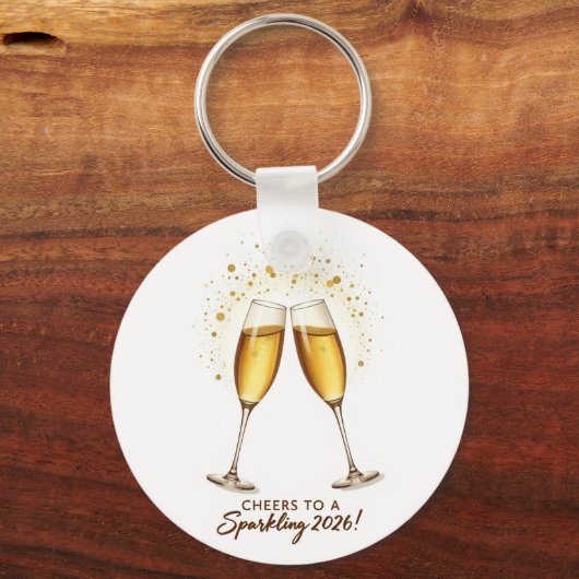 Cheers to Sparkling 2026 Keychain (Voorkant)