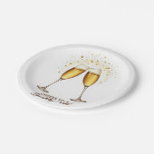 Cheers to Sparkling 2026 Plates Papieren Bordje (Gekanteld)