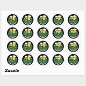 Cheers to St Patrick's Day Beer Mokken Ronde Sticker (Vel)
