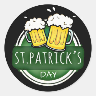 Cheers to St Patrick's Day Beer Mokken Ronde Sticker
