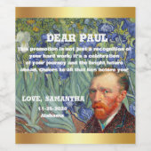 Cheers to Success: Custom Wine Labels to Celebrate Wijn Etiket (Enkel label)