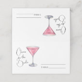 cheers to the bride bridal shower - wedding place plaatskaartje (Buitenkant ongevouwen)