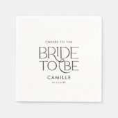 Cheers to the Bride to Be Servet (Voorkant)